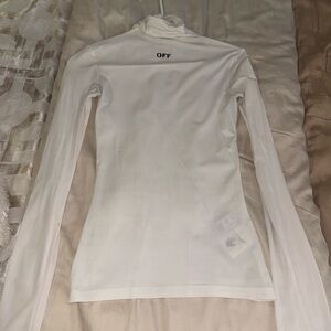 Authentic Off-White skin mock neck long sleeve top